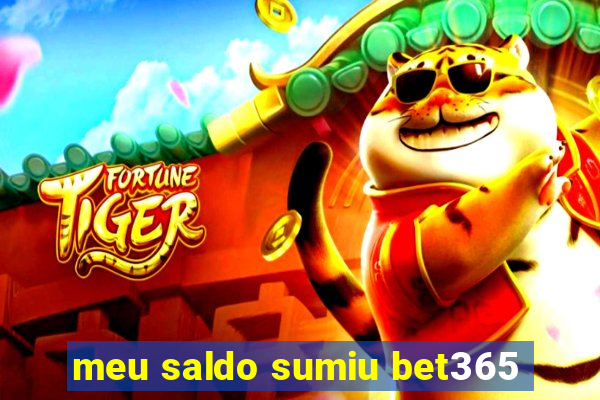 meu saldo sumiu bet365